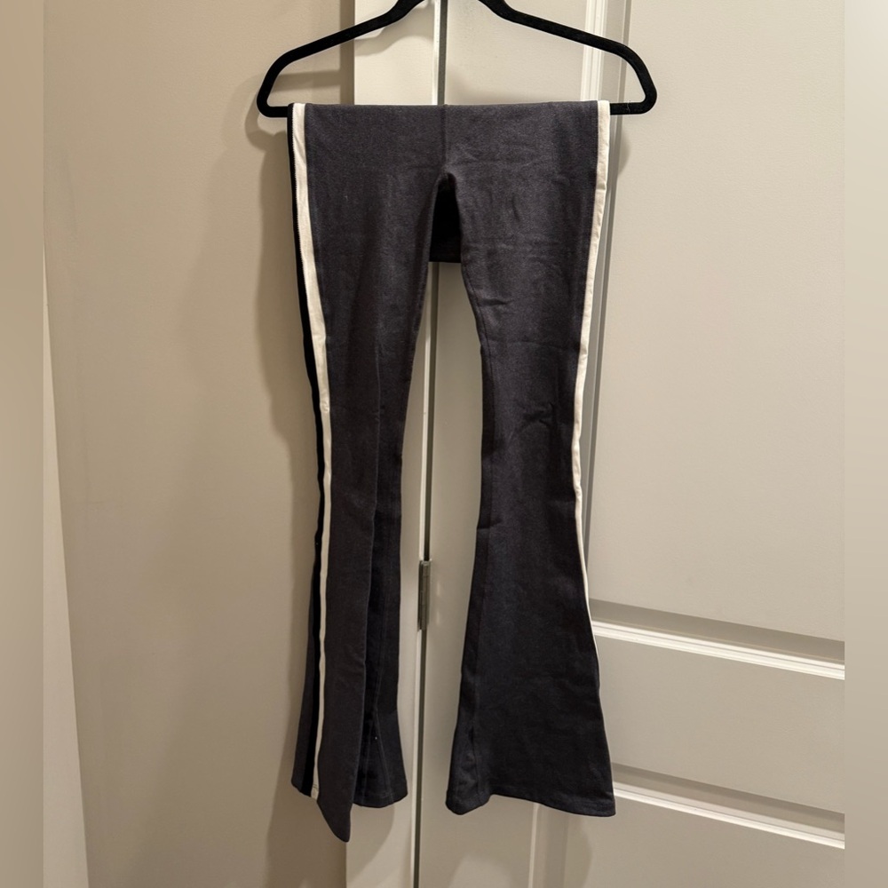 Splits59 flare yoga pants with stripe down the side